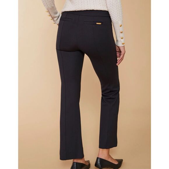 NWT Spartina Brooke Ponte Trouser Black Stretch Tummy Control M $128.00 - Picture 4 of 8